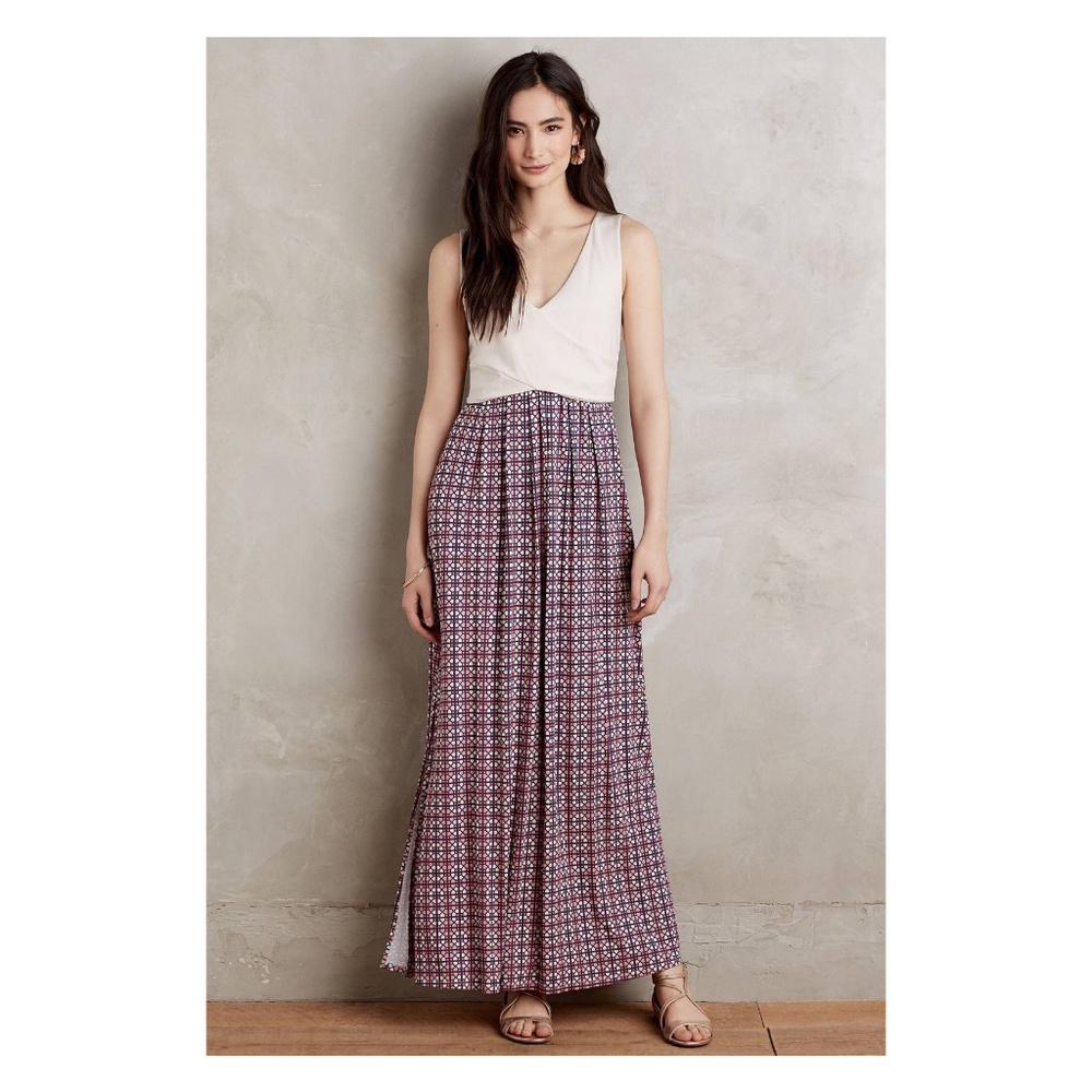 Anthropologie MAEVE Long Boho Peasant Festival Maxi Dress Small